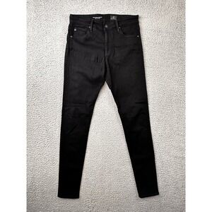 AG Adriano Goldschmied The Farrah High Rise Skinny Jeans Womens 27 Black Stretch